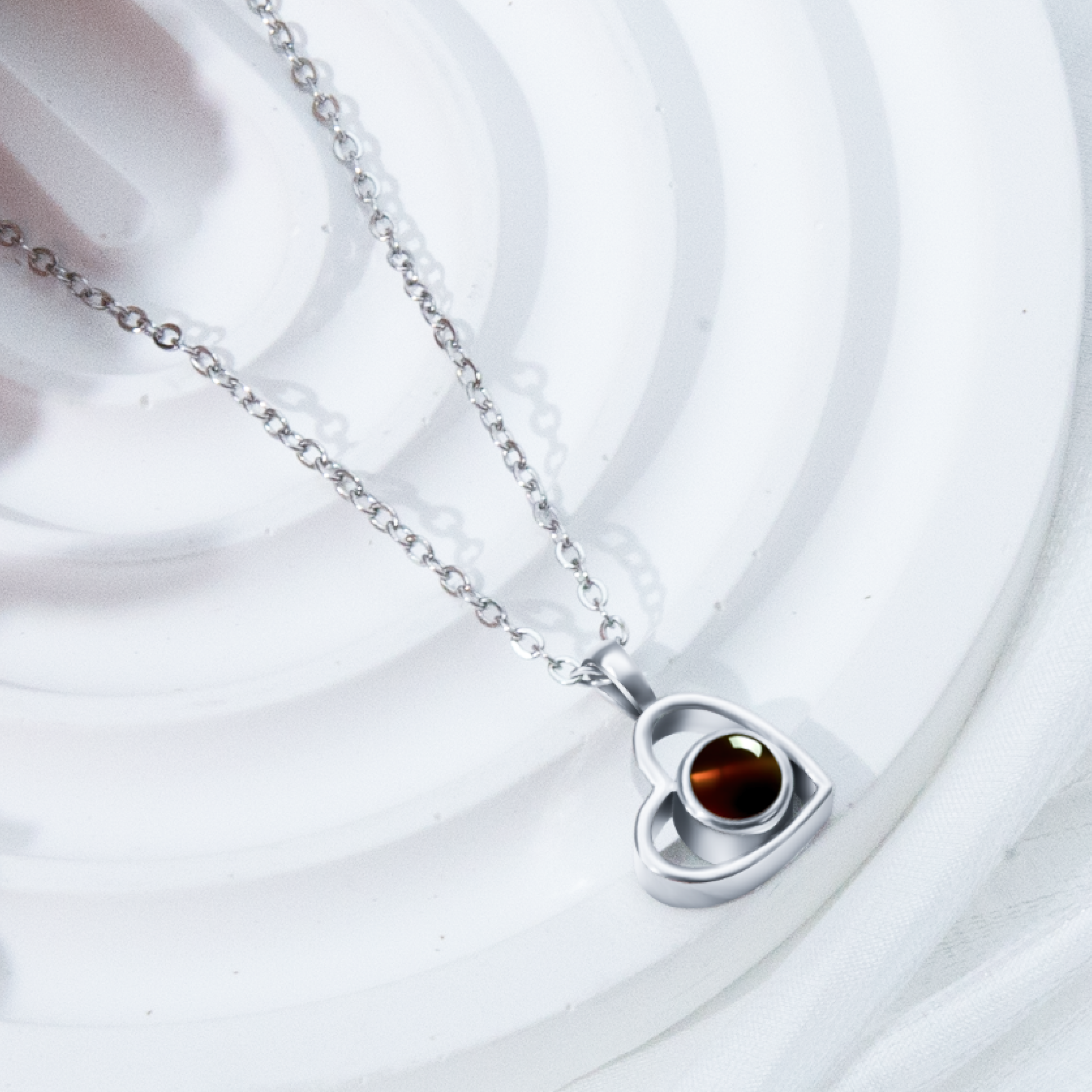 MemoryLens Halsketting | Liefde geprojecteerd, voor altijd weerspiegeld