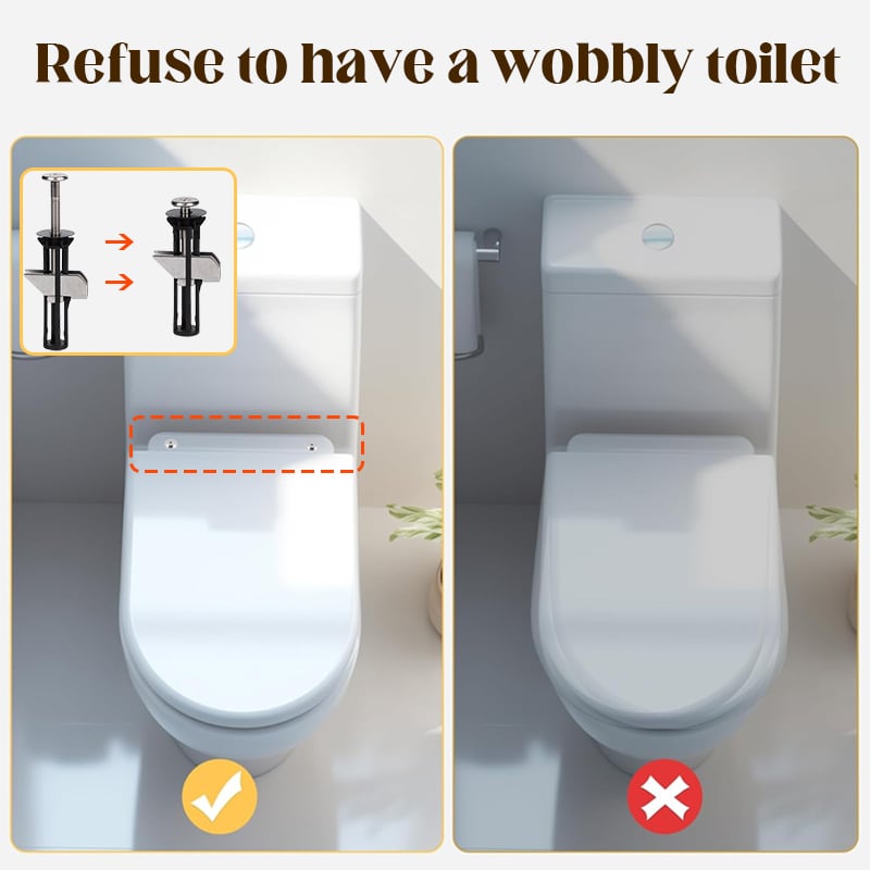 🔥 NIEUWE JAARSACTIE - Heavy Duty Toiletbril Bevestigingsboutset