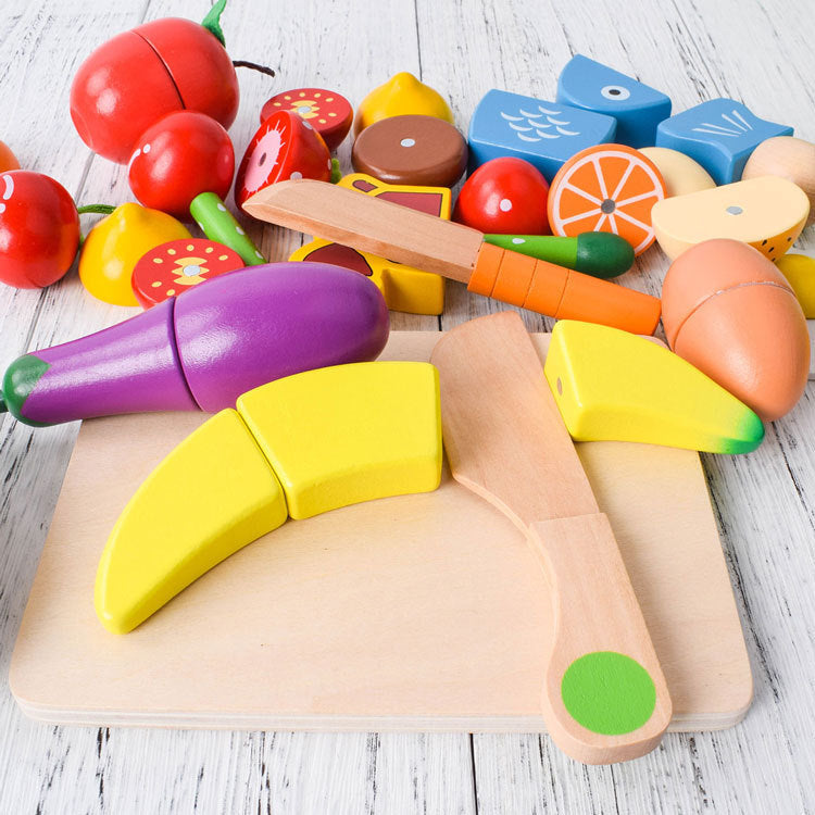 Montessori Houten Snij Speelset voor Kinderen