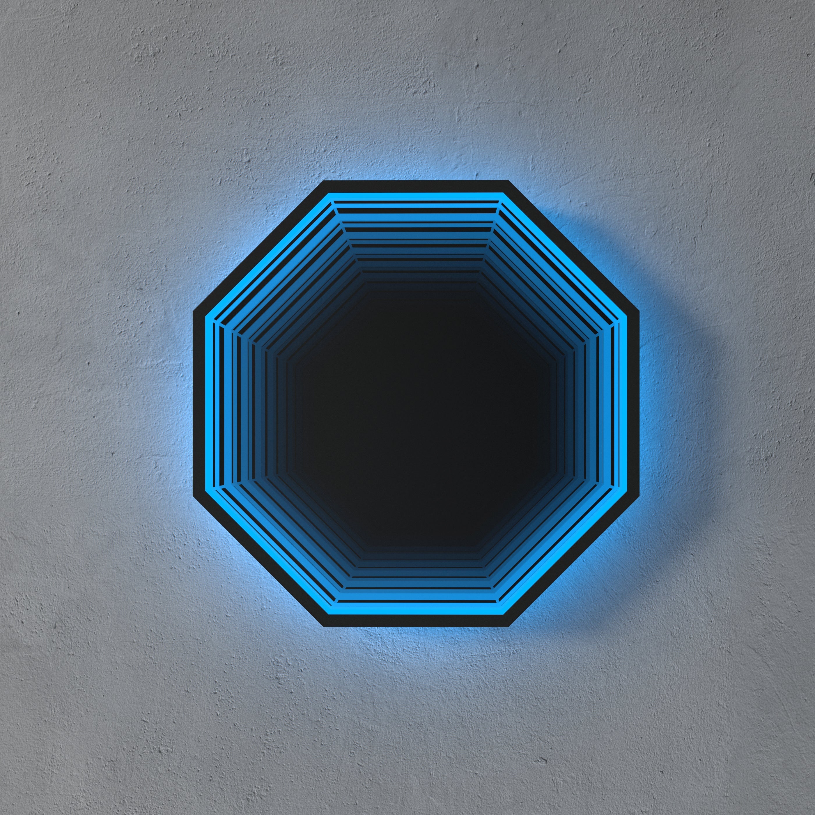 3D Octagon Spiegel Licht