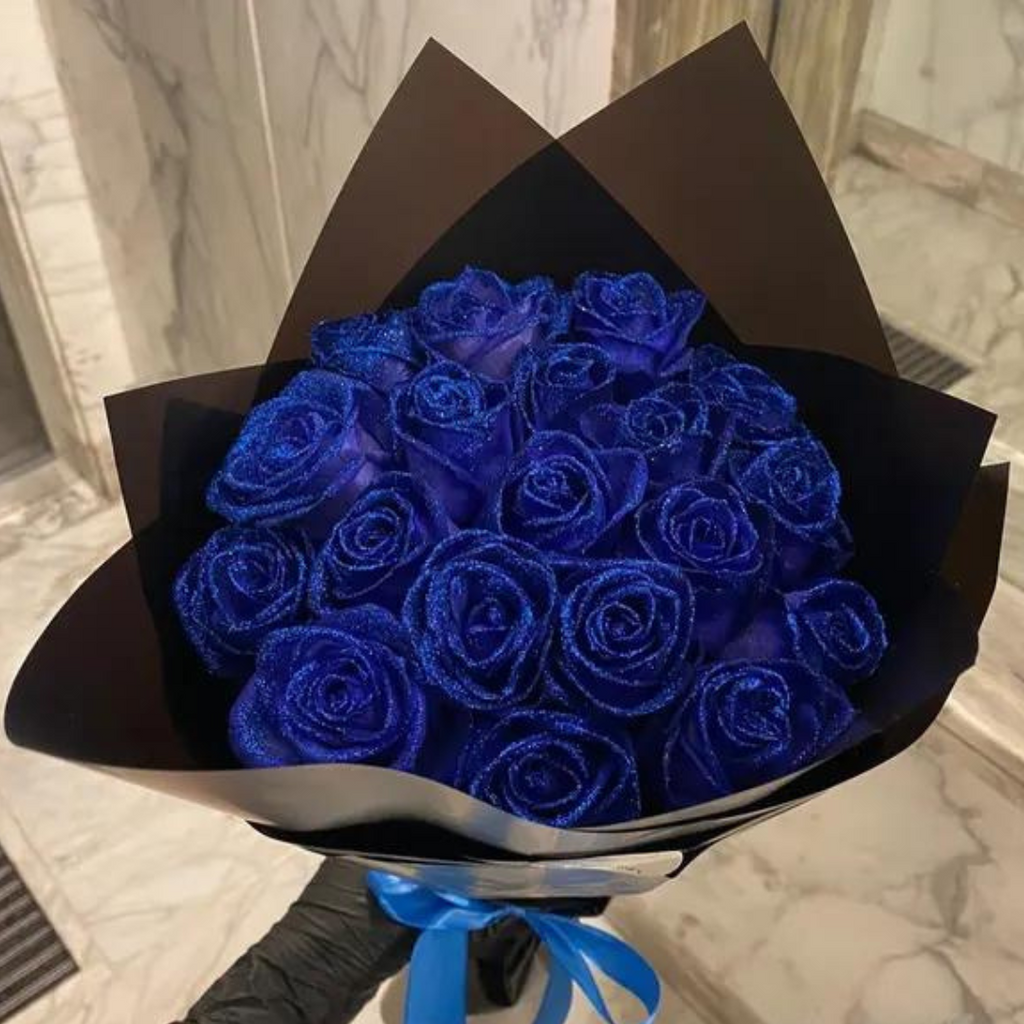 Luxueuze Glinsterende Rozen met Sprankelende Afwerking