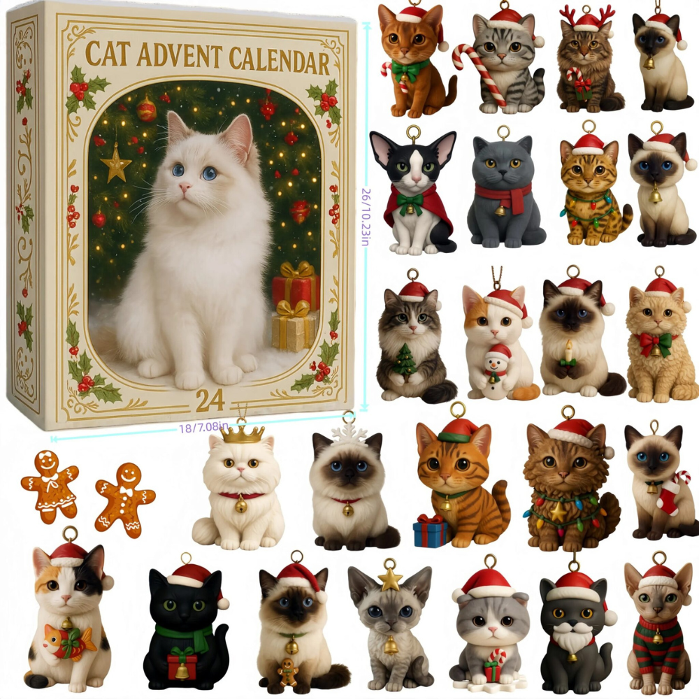MeowMas | Kat Kerst Countdown Breng Vreugde en Kerstsfeer in Uw Huis