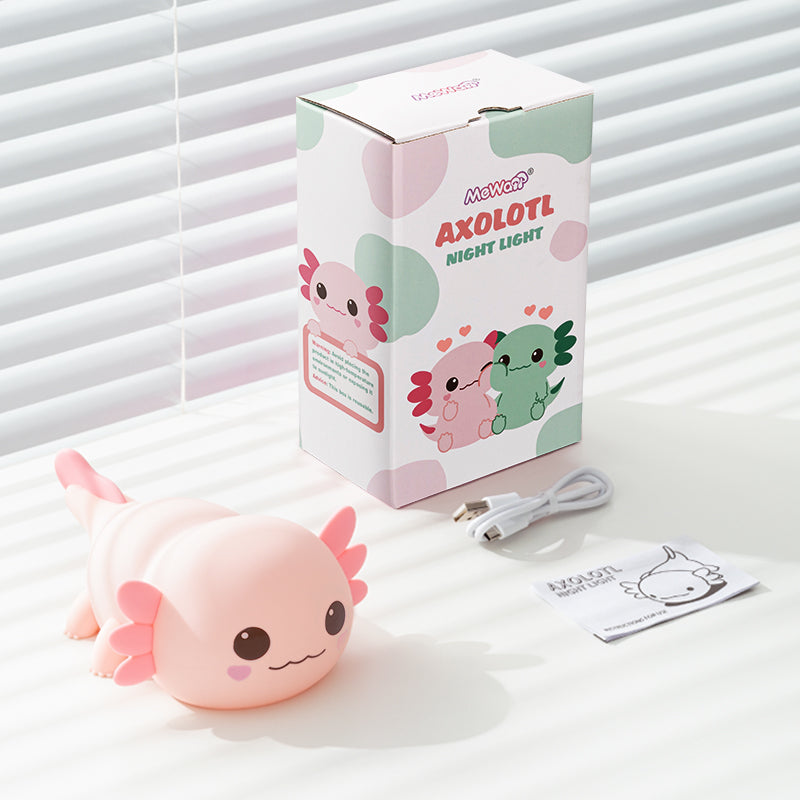LuxeLumière Axolotl Nachtlamp | Schattige squishy lamp voor een betoverende sfeer