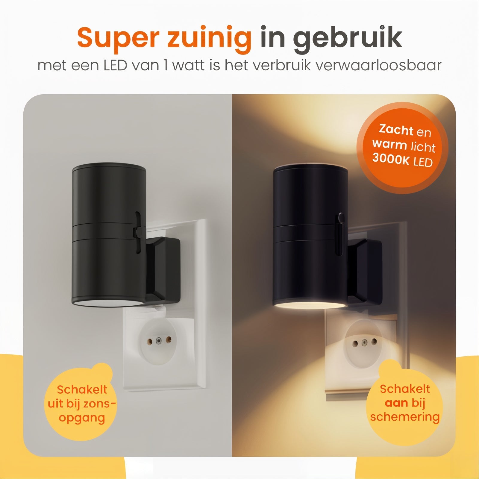 LuxeGlow Dimbare Nachtlamp | Elegante verlichting voor een sfeervolle ambiance