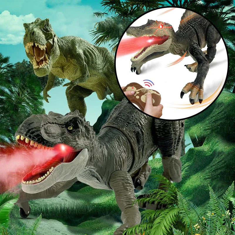 Afstandsbedienbare Dinosaurus met Mist Spray Functie