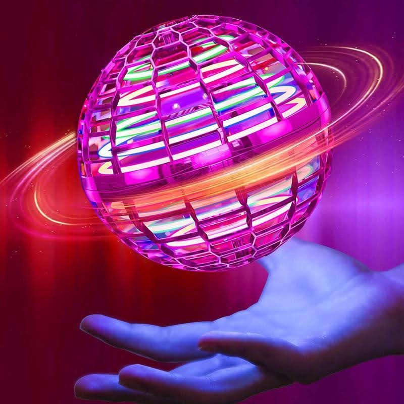 Gloeiende vliegende bal voor leuke en interactieve spellen