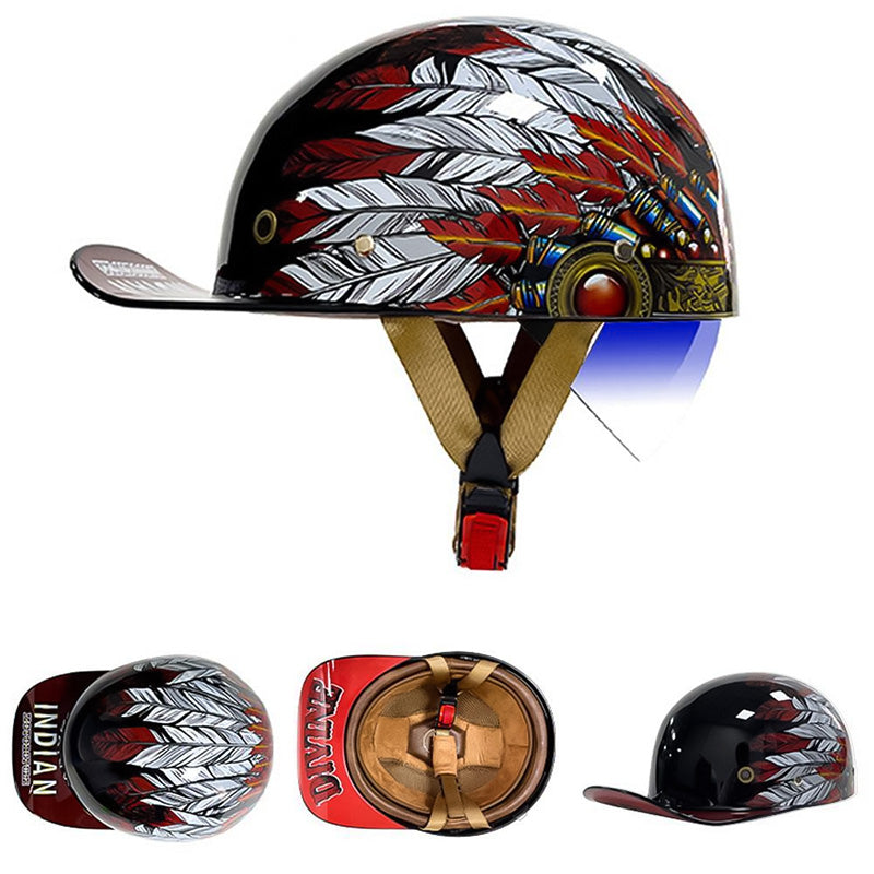 Motorfiets Baseballhelm - DOT-goedgekeurd