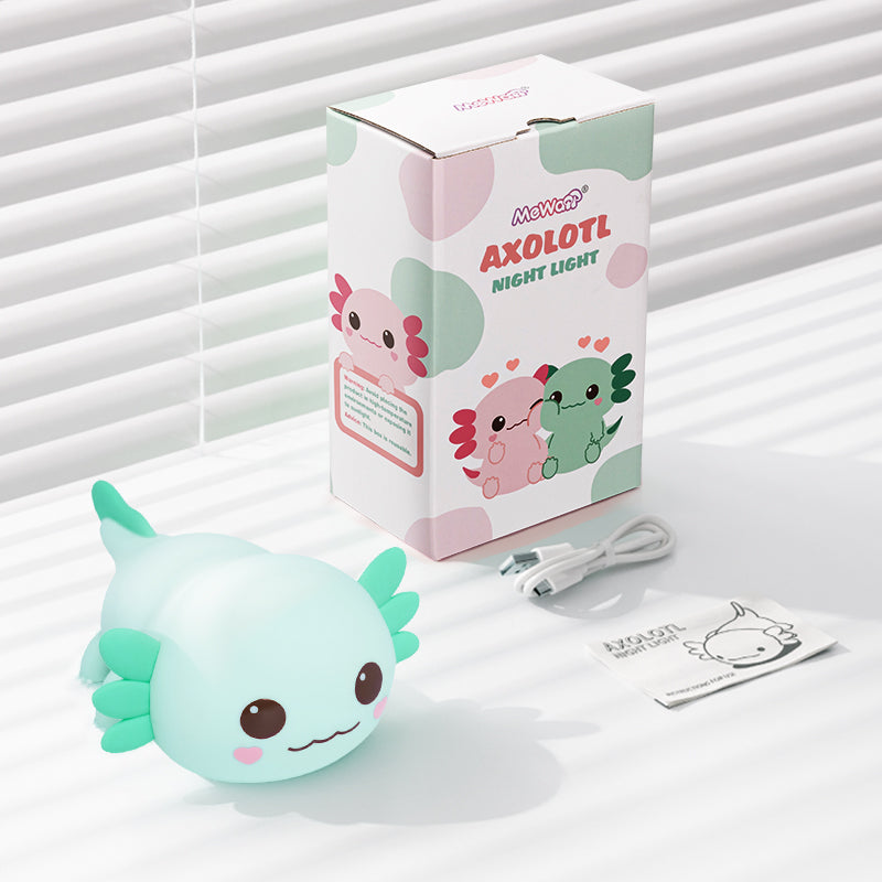 LuxeLumière Axolotl Nachtlamp | Schattige squishy lamp voor een betoverende sfeer