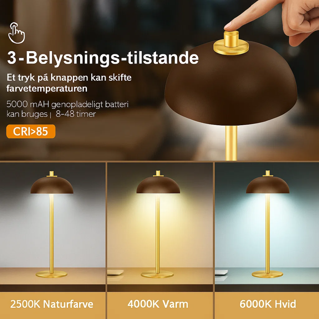 DazzleLite Draadloze Tafellamp met Aanraakbediening