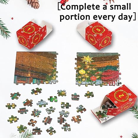 PuzzleJoy Adventskalender Puzzel | Unieke 1000-delige legpuzzel voor dagelijks plezier!