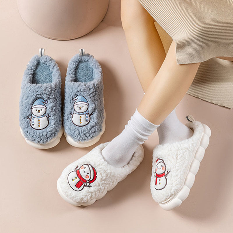 Warme Pluche Slippers met Antislipzool