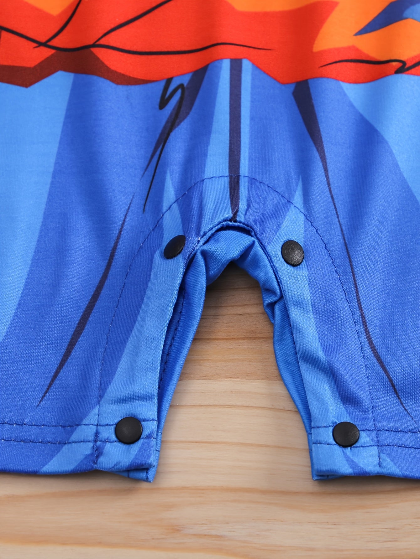 Baby Korte Mouwen Halloween Anime Kostuum Romper | Drukknoop Sluiting