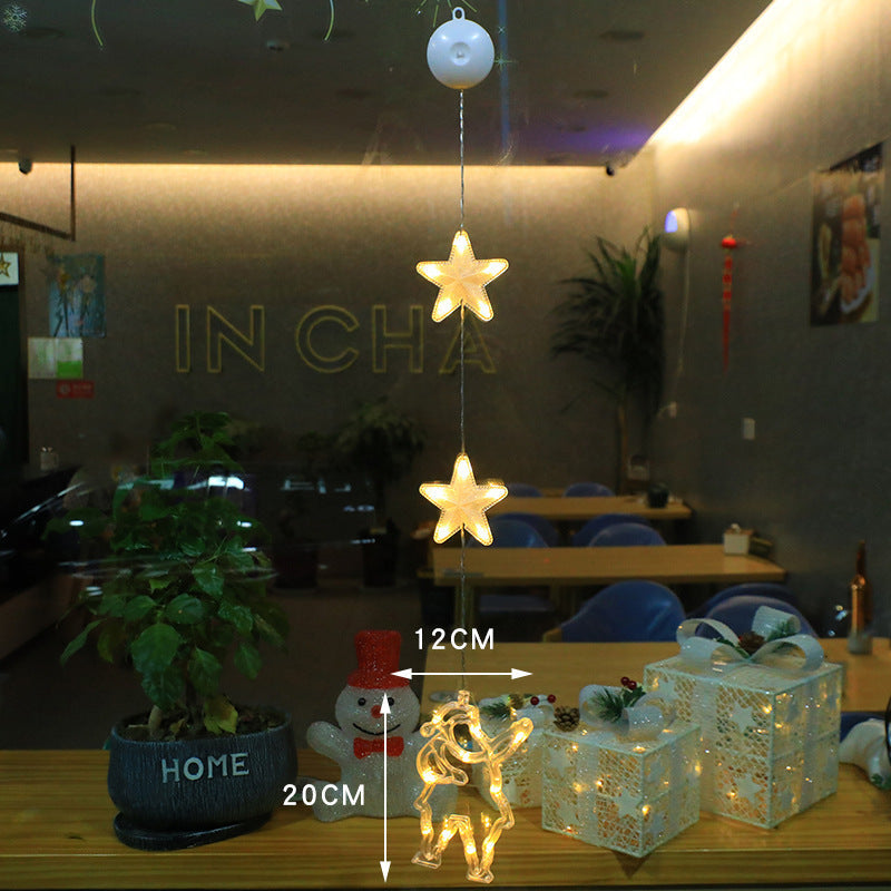 Kerstvensterverlichting met zuignap