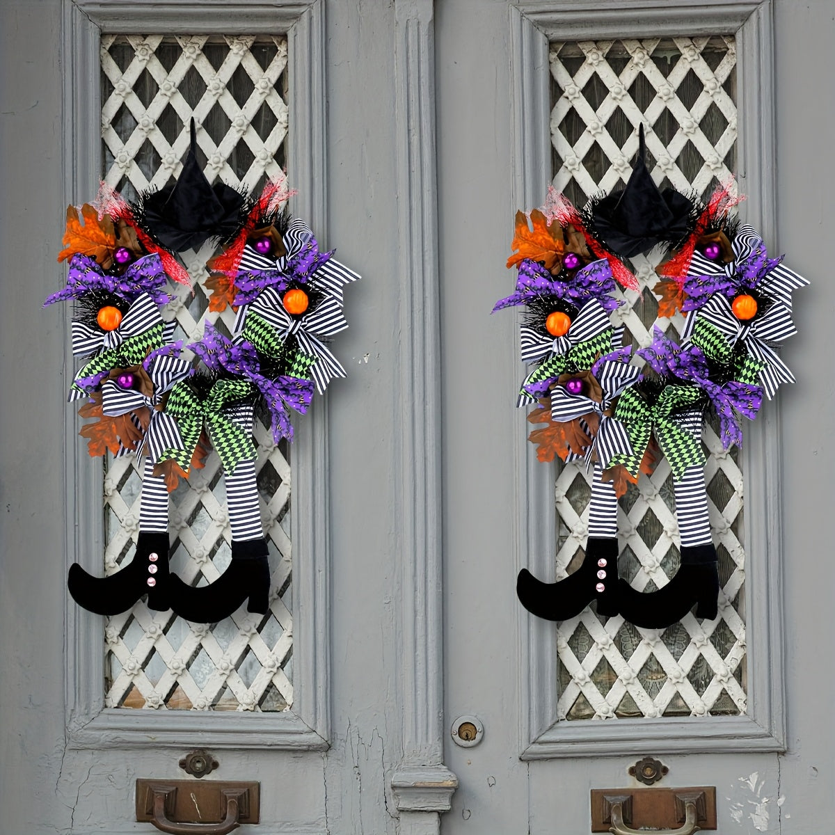 Halloween Grappige Heks Benen Krans | Feestelijke Deurdecoratie
