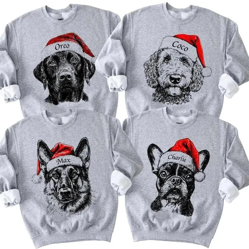 PawPrints Cozy Sweater | Gepersonaliseerde kersttrui met jouw huisdier voor een feestelijke look