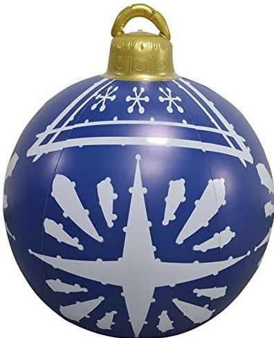 Opblaasbare Kerstbal Buiten Decoratie 60cm – Weerbestendige PVC Kerstdecoratie