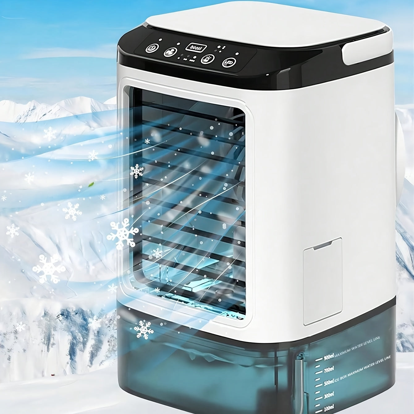 Mini Portable Airconditioner Koel met Water – USB Voeding met Groot Reservoir
