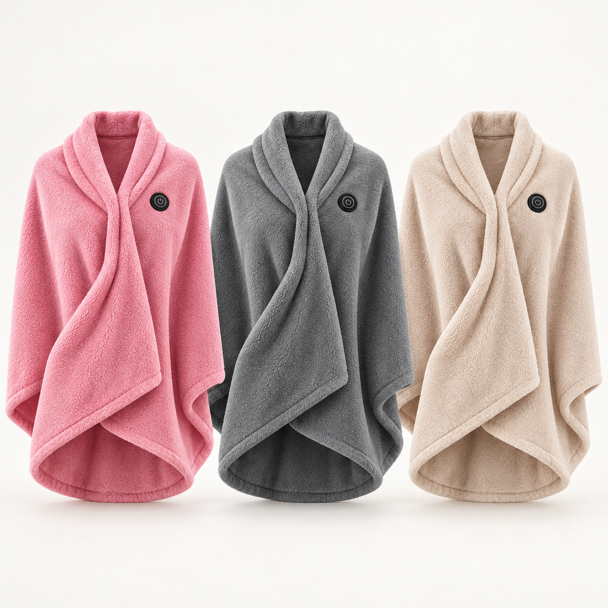 Elektrische Verwarmde Deken Poncho – 3 Warmtestanden