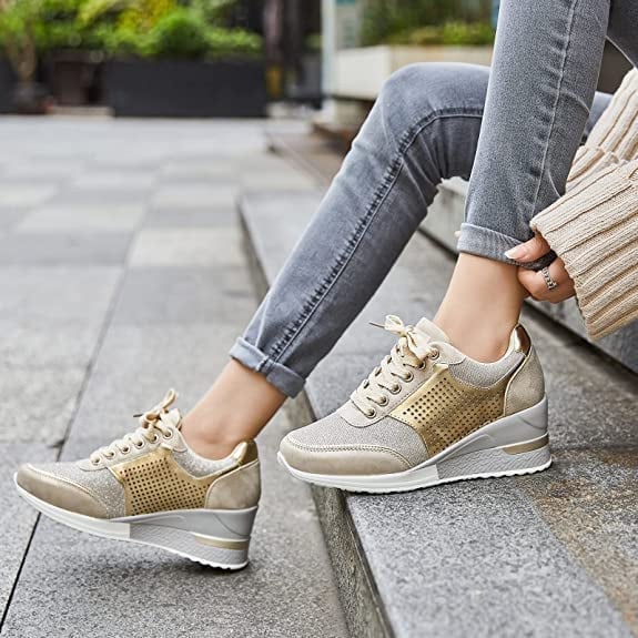 Hoge Hak Sneakers met Wedge