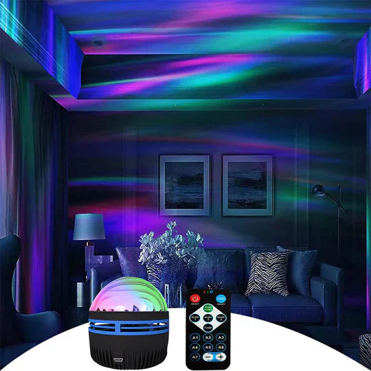 Magische Tischlampe Auroralight-Noorderlichtprojector met Muziekbediening