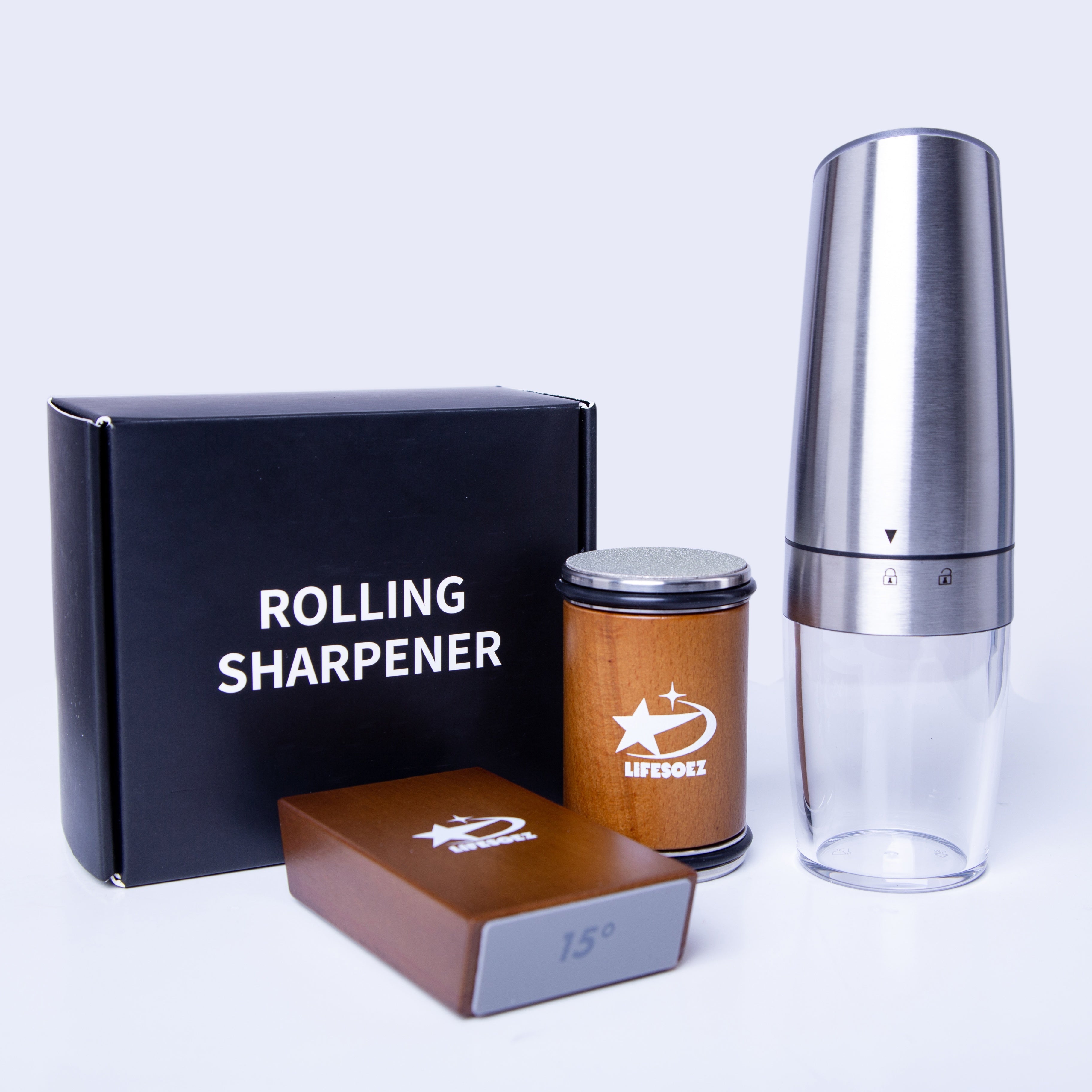 Lifesouz'r | Premium diamanten messenslijp set