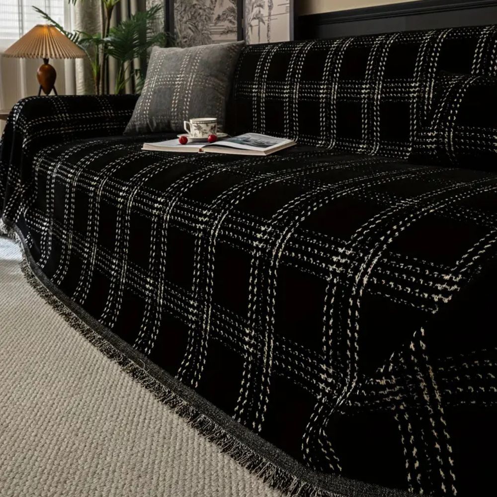 Bankbeschermer met Ruitpatroon – Beschermende Bankhoes voor de Sofa