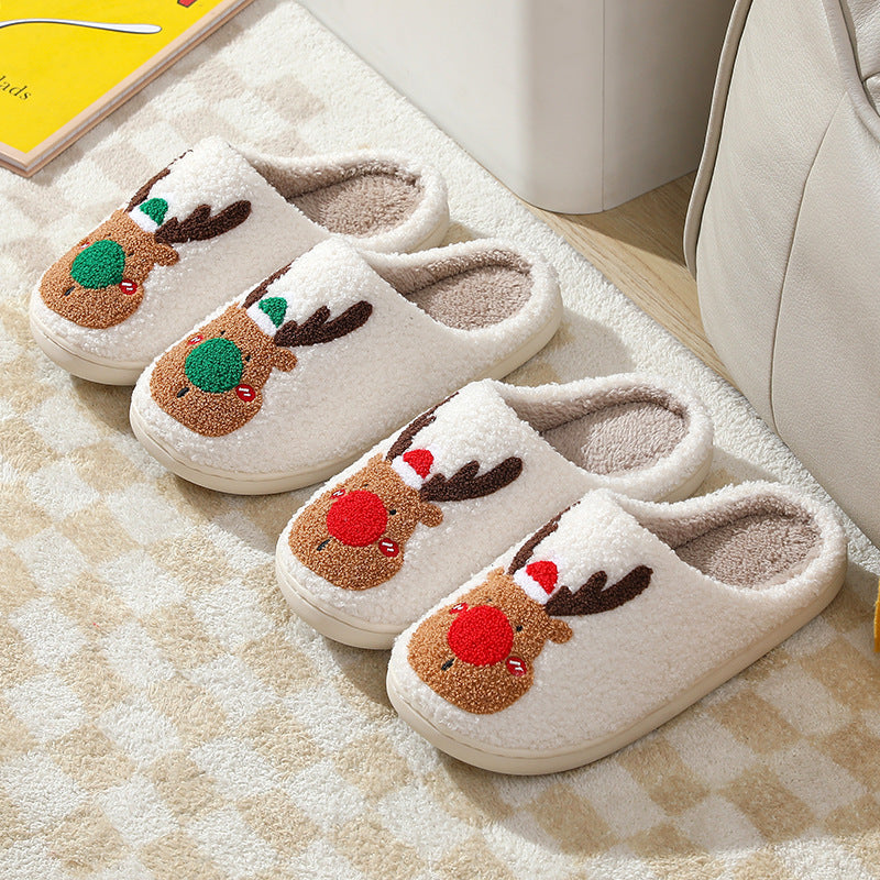 Warme Kerst Huisschoenen van Pluche