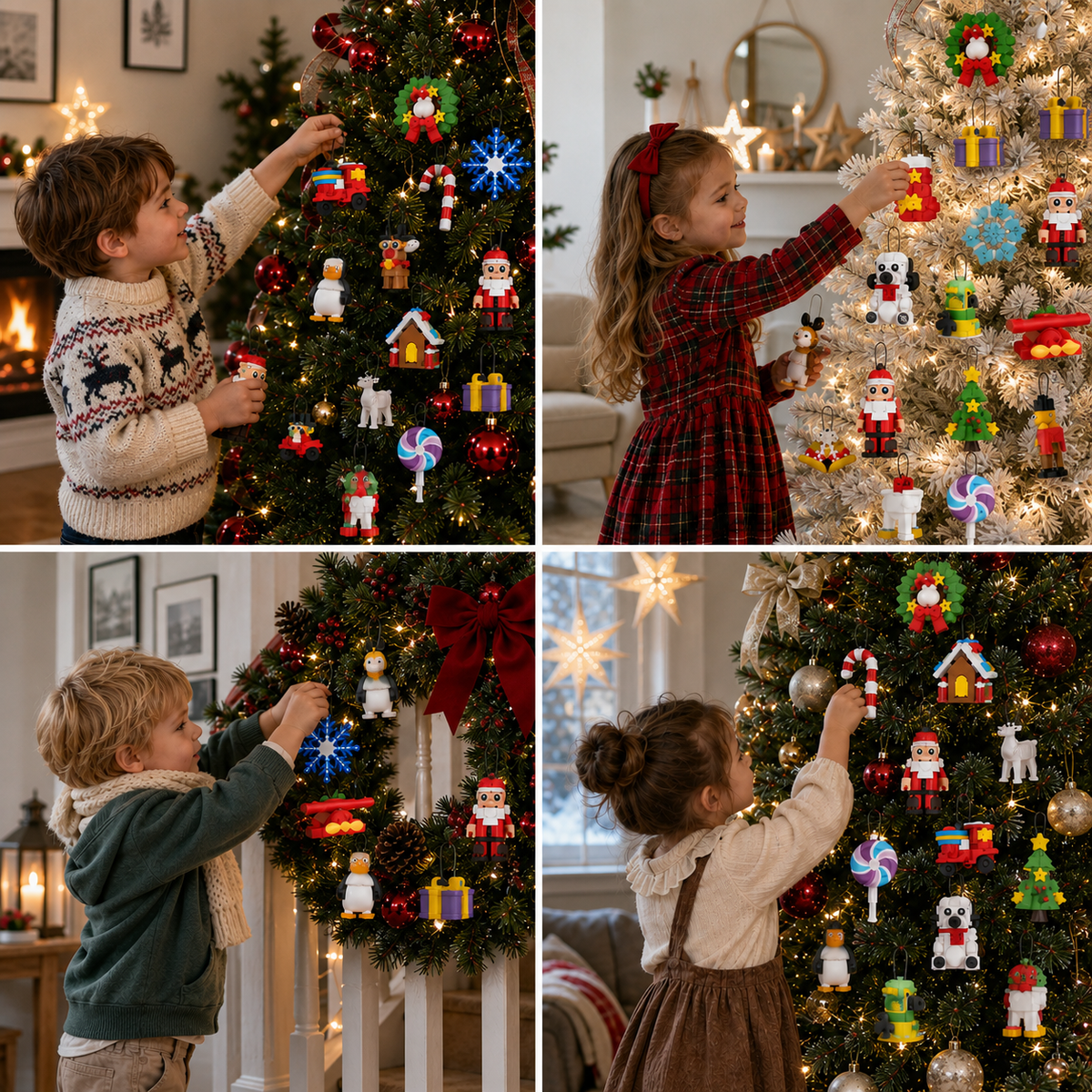 Kerstdecoratie-Baustein-Adventskalender