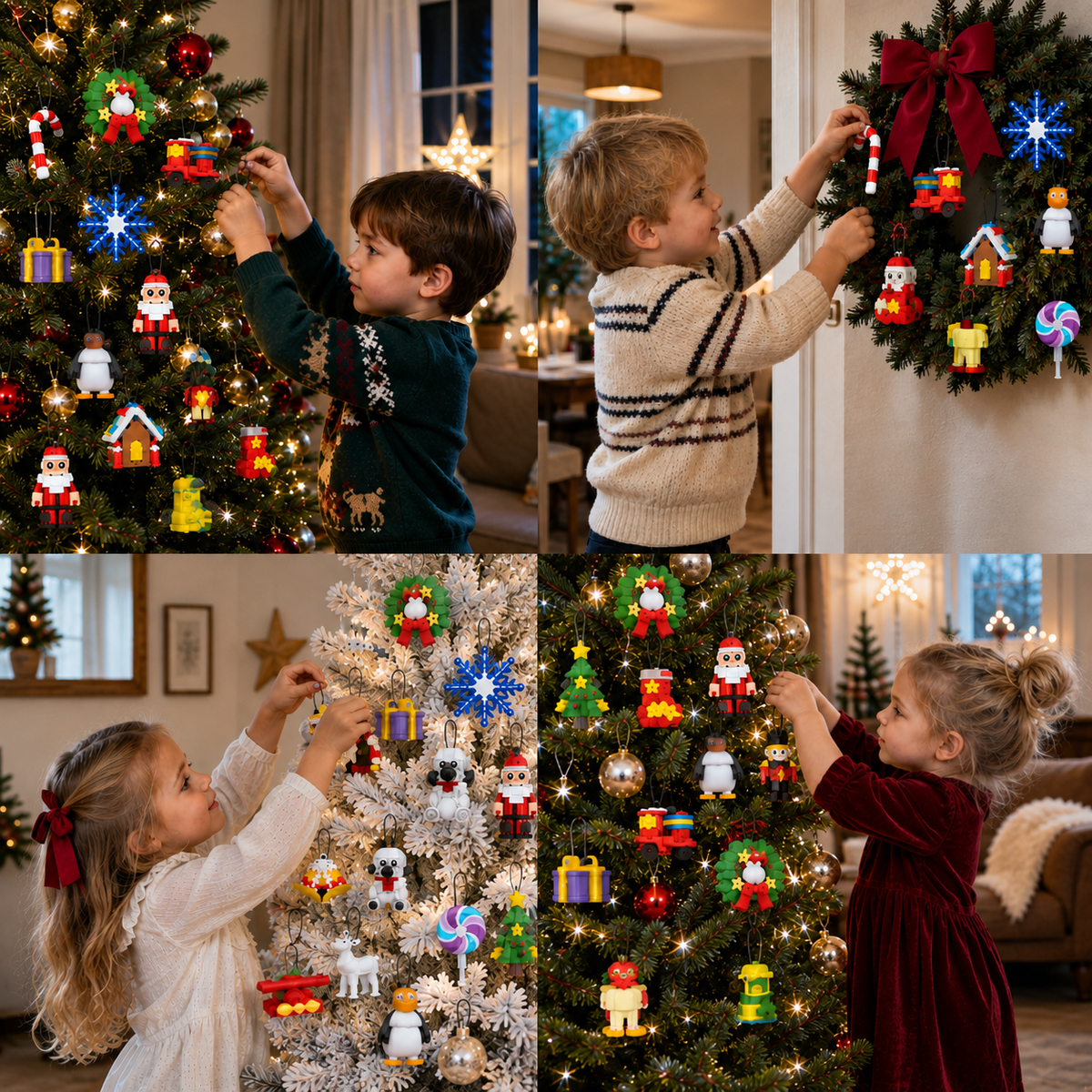 Kerst Ornament Bouwblokken Adventskalender