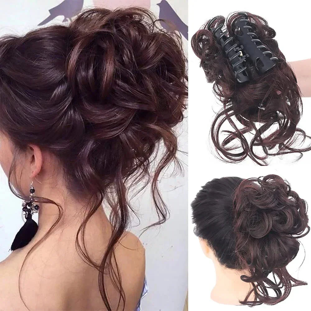 CurlyBun: Direct Gelockt Knot Haar Klem