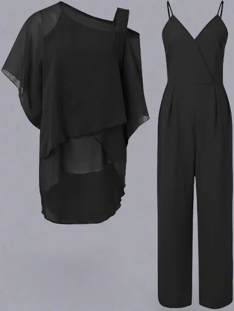 Luxe Chiffon Set voor Elegante Avonden