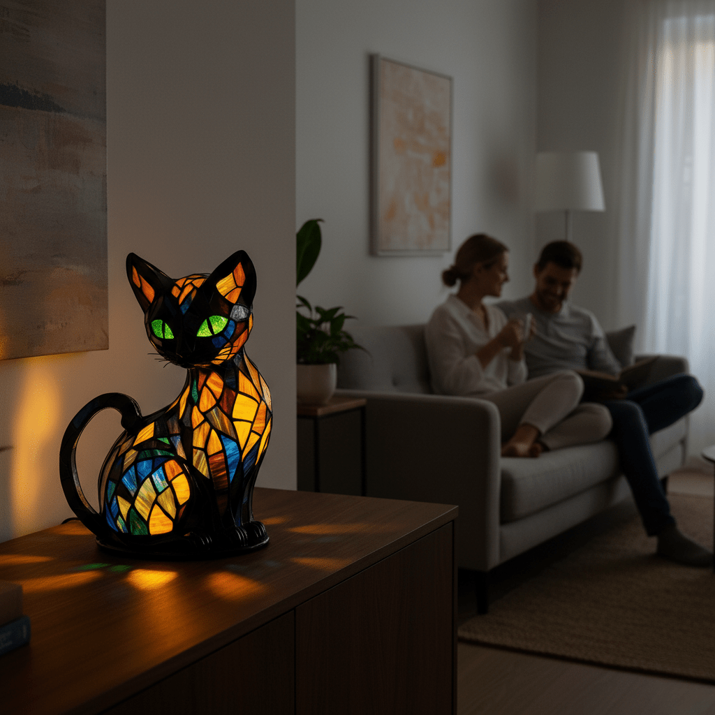 Felina - Speelse LED Kat Nachtlamp met Zacht Sfeerverlichting