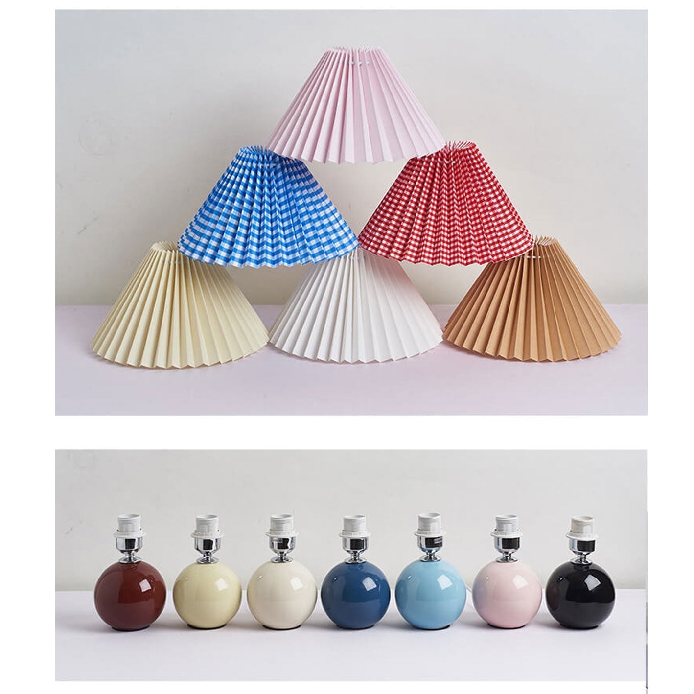 Nordic Ceramic Pleated Table Light | 1-Lamp