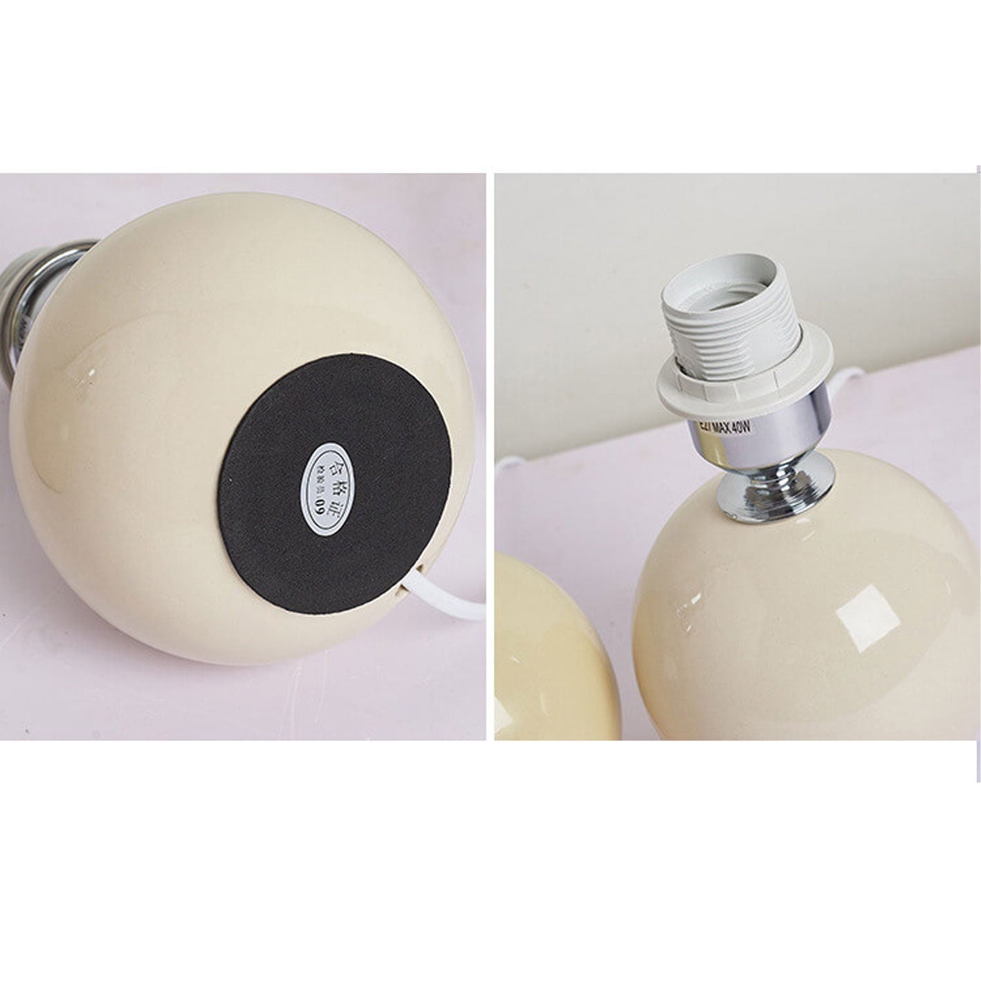 Nordic Ceramic Pleated Table Light | 1-Lamp