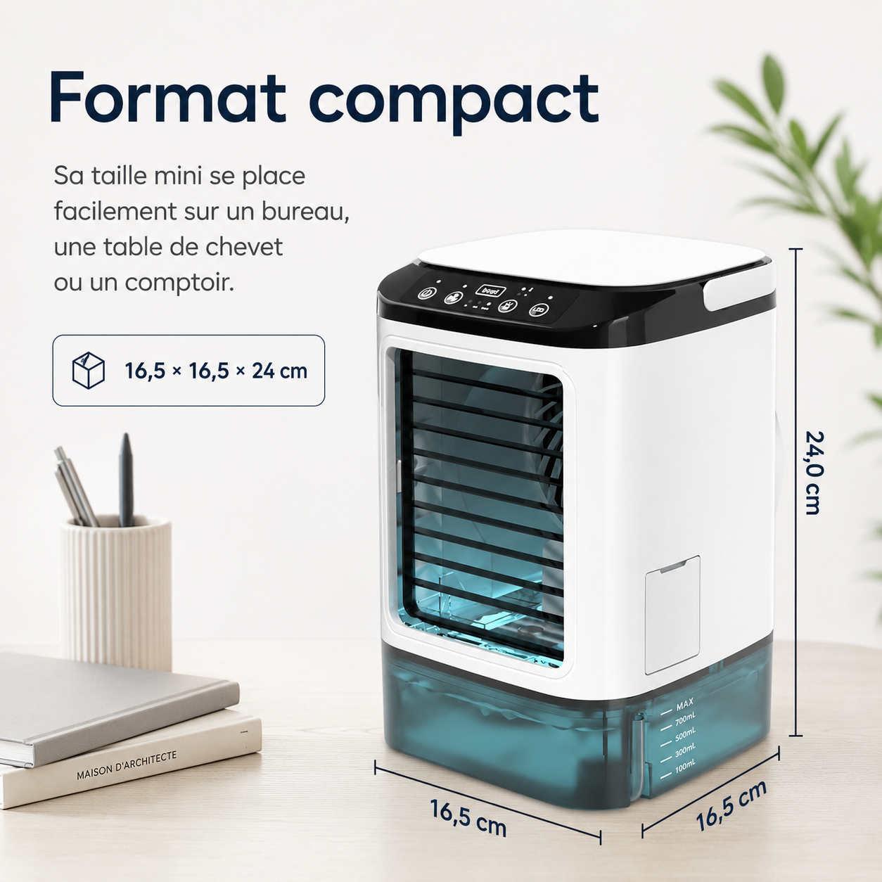 Mini Portable Airconditioner Koel met Water – USB Voeding met Groot Reservoir