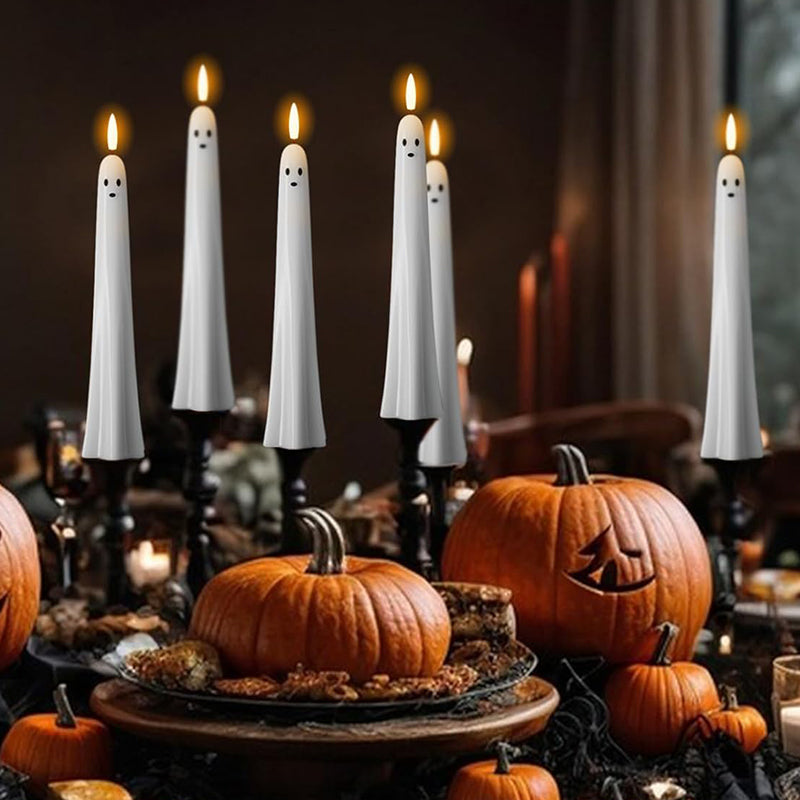 SpookGlow Spooklicht | Afstandsbediend 3D-kaars met vlam