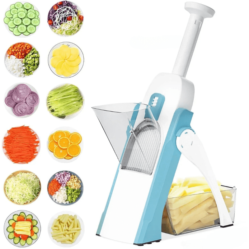 CulinaryElite Multifunctionele Snijder | RVS bladen voor snelle en precieze sneden
