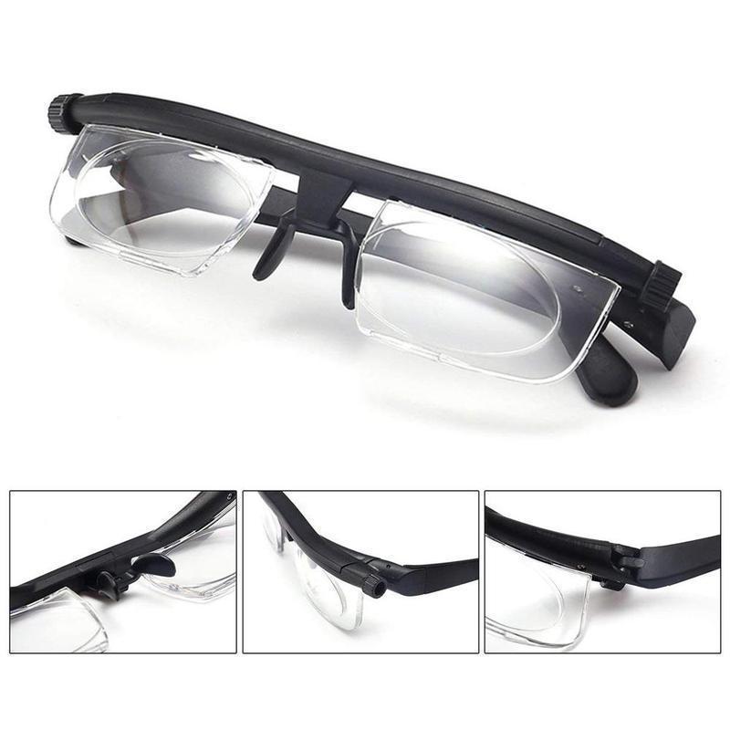 Sandsberg | Focussable Leesbril Unisex | Verstelbare Zoomlens | Zwart