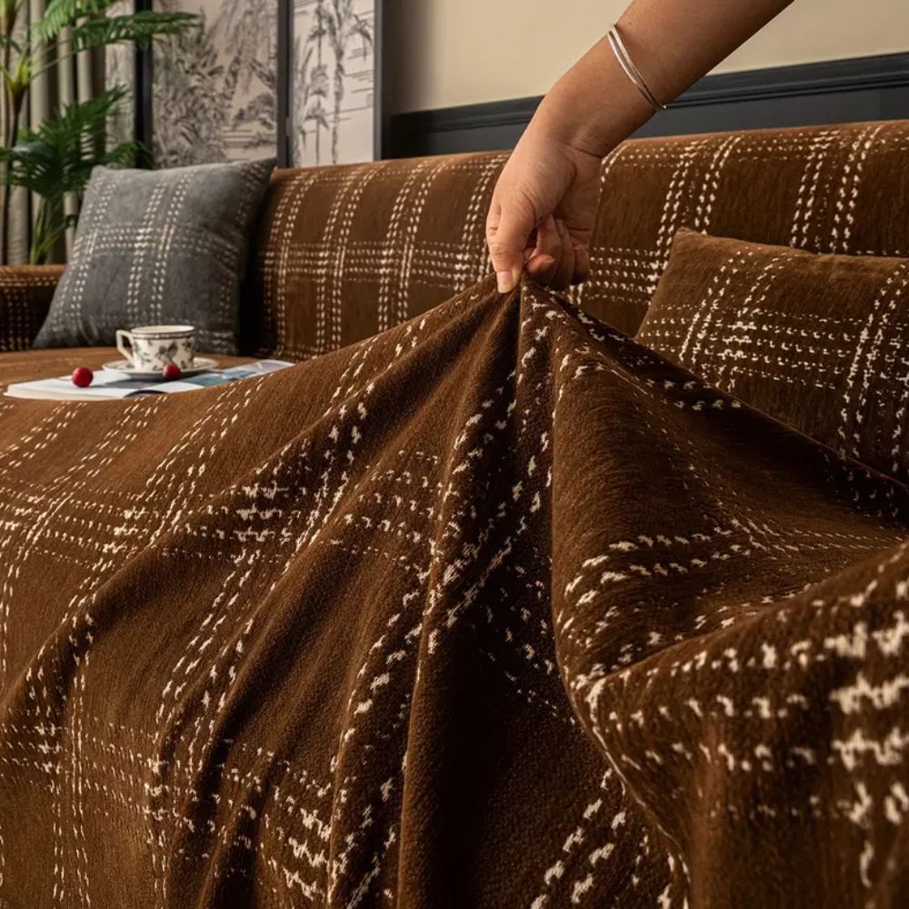 Bankbeschermer met Ruitpatroon – Beschermende Bankhoes voor de Sofa