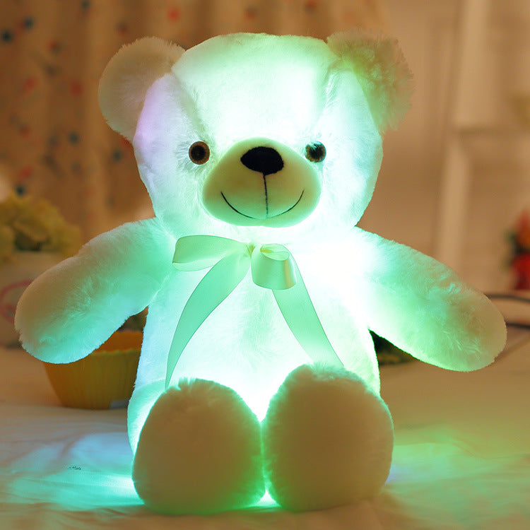 GlowBear | Kleurrijke LED Licht Teddybeer Pluche Speelgoed Kerstaanbieding