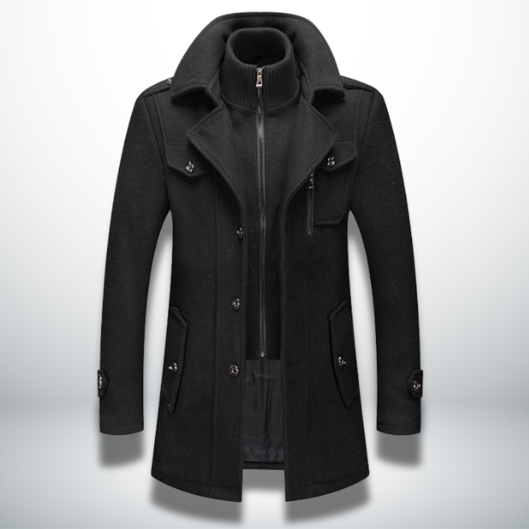 Felix | Heren Smart-Casual Mantel met Knopsluiting