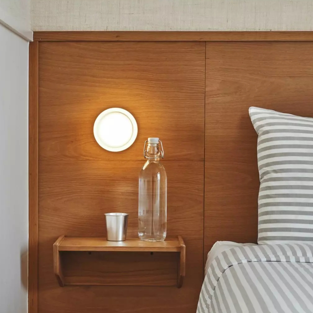 Moderne Glas Ronde Wandlamp LED 1-Licht