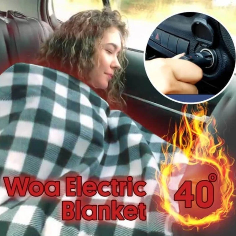 Verwarmde Autodeken – Elektrische Warmtedeken voor Auto en Reizen