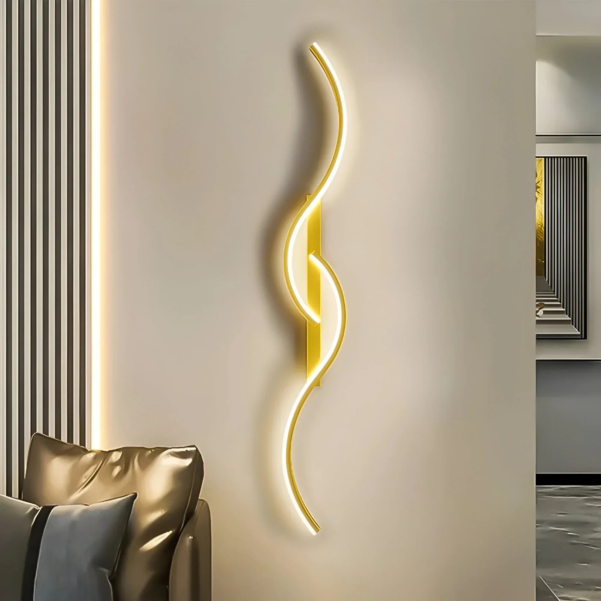 Moderne gebogen wandlamp voor binnenverlichting