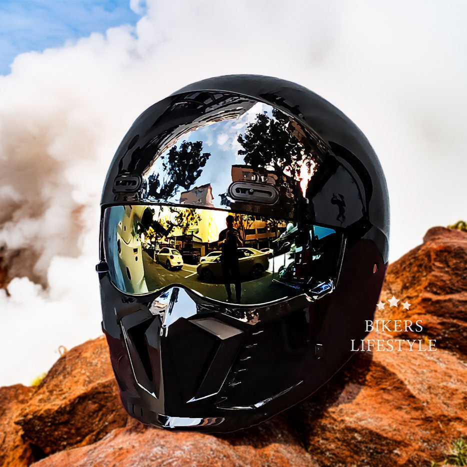 Retro Klassieke Motorhelm DOT- en ECE-goedgekeurd Tijdloos Ontwerp
