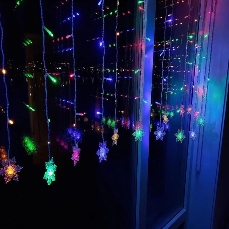 LED Kerst Gordijnverlichting – Decoratieve en Herbruikbare Feestverlichting