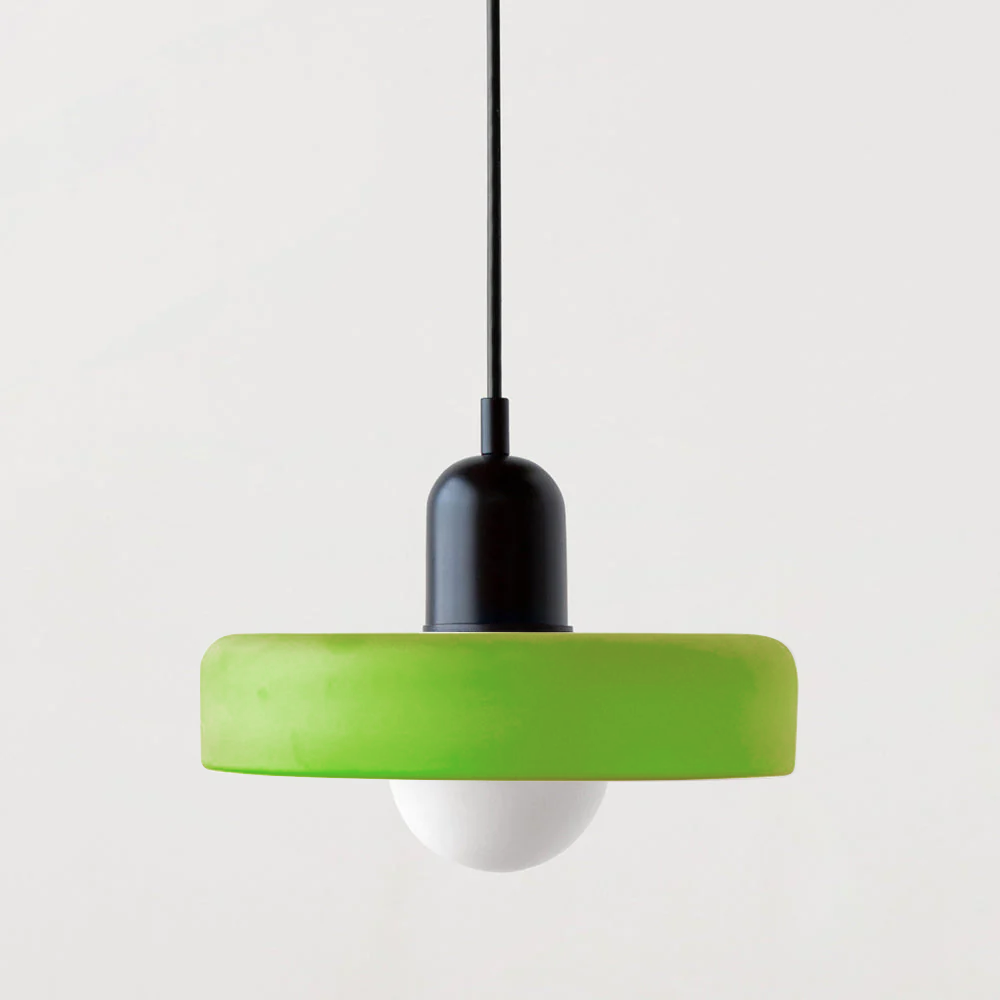 Bauhaus Hanglamp in Gekleurd Glas