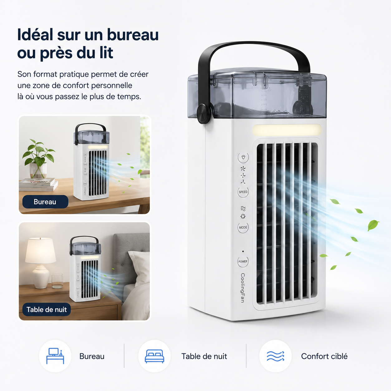 Persoonlijke draagbare airconditioner