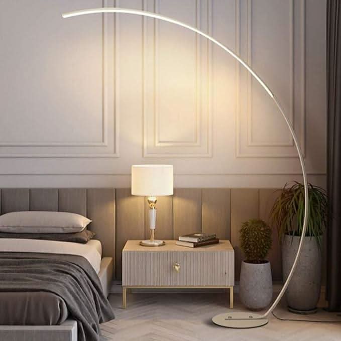 Moderne Gebogen Vloerlamp – Elegante Booglamp voor Woonkamer en Slaapkamer