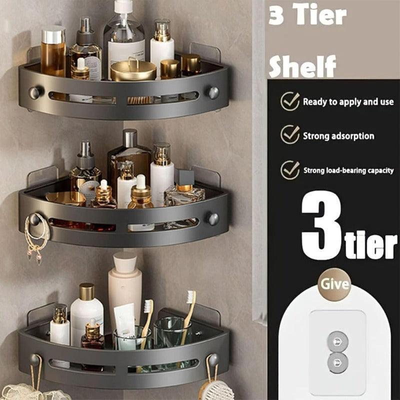 Geen-Boor Driehoekige Douche Caddy